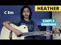 EASY GUITAR CHORDS (Heather - Conan Gray) (Guitar Tutorial) Simple Chords!