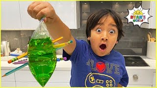 Leak Proof Bag Easy DIY Science Experiment for kids!