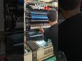 installing a plate offset printing machine