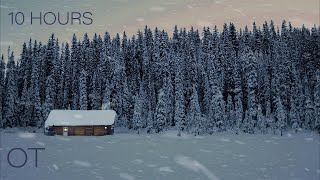 BLIZZARD AT LAKE LOUISE| Howling wind and blowing snow for Relaxing| Study| Sleep| Winter Ambience