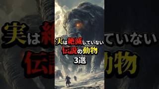 実は絶滅していない伝説の動物３選 #都市伝説 #怖い話 #雑学 #shorts