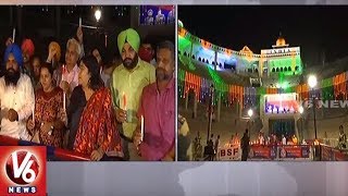 Independence Day Celebrations Near Wagha Border | Sikh Community Holds Candle Rally | V6 News