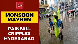 Monsoon Mayhem: Heavy Rainfall Lashed Hyderabad, Waterlogging Across City