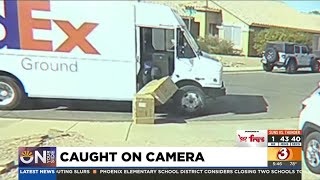 Caught on camera: FedEx worker mishandles Mesa woman's fragile items