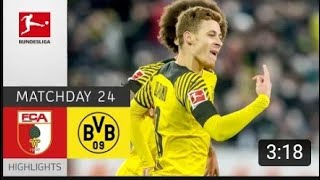 Augsburg vs Borussia Dortmund 1-1 Highlights | Bundesliga - 2021/2022