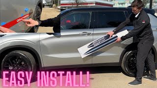 2023 Outlander NOIR Edition - easy body side molding install!