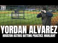 Yordan Alvarez Crushes Massive Home Runs In Batting Practice | Hitter's Eye View Highlight
