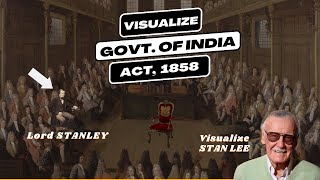 Government of India act 1858 | VISUALIZE | Study COMICS style | 2023 | UPSC