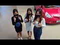 TikTok dancing at motor show with bebotsonly and friends