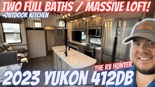 2023 Yukon 412DB | Dual Bath MASSIVE LOFT \u0026 Outdoor Kitchen? AMAZING!