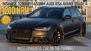 WORLDS FASTEST RS6 C7? INSANE 1200HP AUDI RS6 AVANT STAGE4 - 1450NM - Blowing the rear axle on video