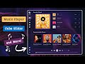 Responsive Dashboard with Music Player | Swiper Cube Slider |  HTML CSS Javascript #swiperjs