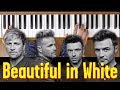 Beautiful In White {Westlife} (Piano Tutorial) [Early Intermediate]