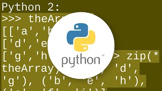 Matrix Transpose in Python