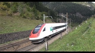 Gotthardeisenbahn 2013 Teil 3 von Erstfeld bis Göschenen - Zug, trainfart, train