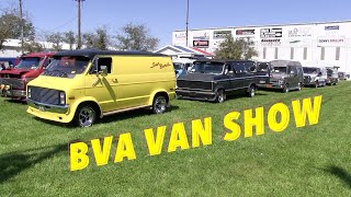 Custom Van Show at Buckeye Van Association's Return to Cortland Truck-in. 2023.