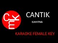 CANTIK -  KARAOKE NADA WANITA  - KAHITNA