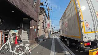 4K 20241230大阪骑行Osaka morning driving 28 \u0026 Japan travel \u0026 sightsee