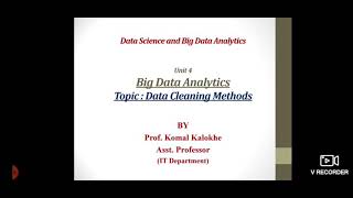 DSBDA:UNIT 4 Data Cleaning methods. Part-2