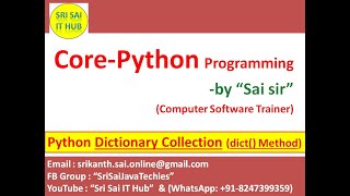 Python Dictionary Collection with dict() Method | Python dict collection | Python Collections | #115