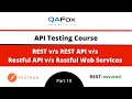 REST versus REST API versus Restful API versus Restful Web Services (API Testing - Part 10)