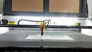 Acrylic Cutting of HL 1060D 100W CO2 Laser Cutter Engraver