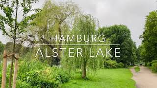 Evening Walk | Alster Lake | Planten und Blumen | Rainy Summer Evening | Hamburg | 4K