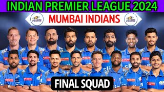 IPL 2024 Mumbai Indians New Squad | Mumbai Team Squad 2024 | MI Team Full Squad | MI Team 2024