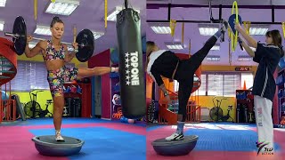 Awesome TKD Girl Kick Balance and Fantastic Kicking Skills @TKDAction-MrArslan