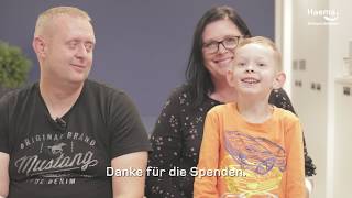 Plasmaspenden rettet Leben: Nick (6) und Fabian (15)
