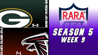 Green Bay Packers Vs. Atlanta Falcons / RFA S5 Week 9