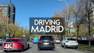 [4K] Driving Madrid | Recoletos - Castellana - Chamberí - Moncloa - Salamanca - Atocha | POV 4K HDR