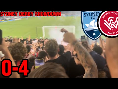 DERBY DOMINATION | Sydney Fc Vs Western Sydney Wanderers 0-4 | 18.3.23 ...