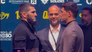 VERY INTENSE FACE OFF BETWEEN ARTUR BETERBIEV \u0026 DMITRY BIVOL AT LAUNCH PRESS CONFERENCE!!