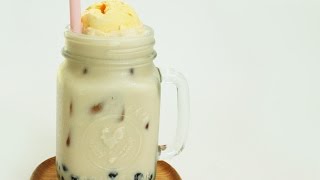 ชาเอิร์ลเกรย์ไข่มุกโฟล์ท : Earl Grey Bubble Tea Float