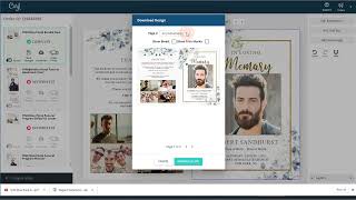 How To Save and Download Your Funeral Program Template as a JPG -Corjl