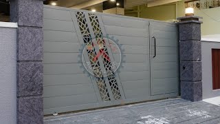 Aacess Automation Honey comb filled GI Panels Automatic Sliding Gate