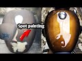 How to spot paint a bike fuel tank | Paint touch up on a bike