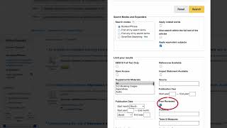 QuickTips: Finding Peer Reviewed Journal Articles