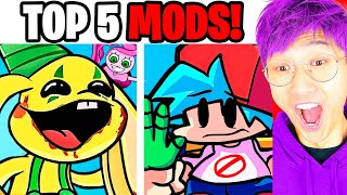 TOP 5 CRAZIEST FRIDAY NIGHT FUNKIN MODS EVER! (NEVER SEEN BEFORE!)