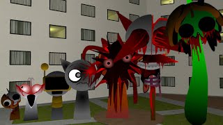 All the Sizes Of Nightmare Sprunki Vineria, Oren \u0026 Raddy, Clurk want me to help them in Gmod