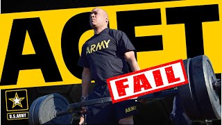 WHAT HAPPENS IF I FAIL THE ACFT DURING ARMY BASIC TRAINING?