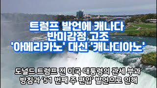 트럼프 ‘51번째 주’ 발언에 캐나다 반미 감정… ‘아메리카노’ 대신 ‘캐나디아노’#반미감정 캐나디아노#뉴스 #이슈