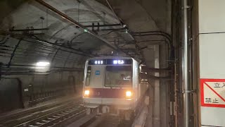 東京メトロ 半蔵門線 各駅停車 押上行き 九段下駅 着発 メトロ車2