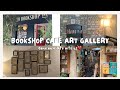 Bookshop Cafe Art gallery || A visual diary 📔