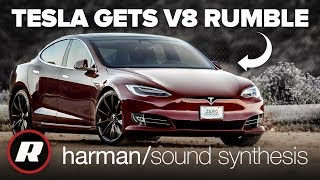 Fake engine noise for Tesla EVs is Harman's sound synthesis tech hard at work