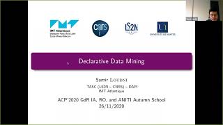 Declarative Data Mining - Samir Loudni