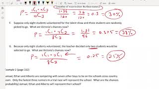 Lesson 3.3 Probabilities Using Counting Methods