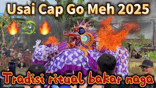 Ritual tradisi bakar naga tanda usai Cap Go Meh 2025 di Kota Pontianak