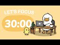 30-Min Focus x4 Pomodoro — Study & Work Timer (ADHD Friendly)